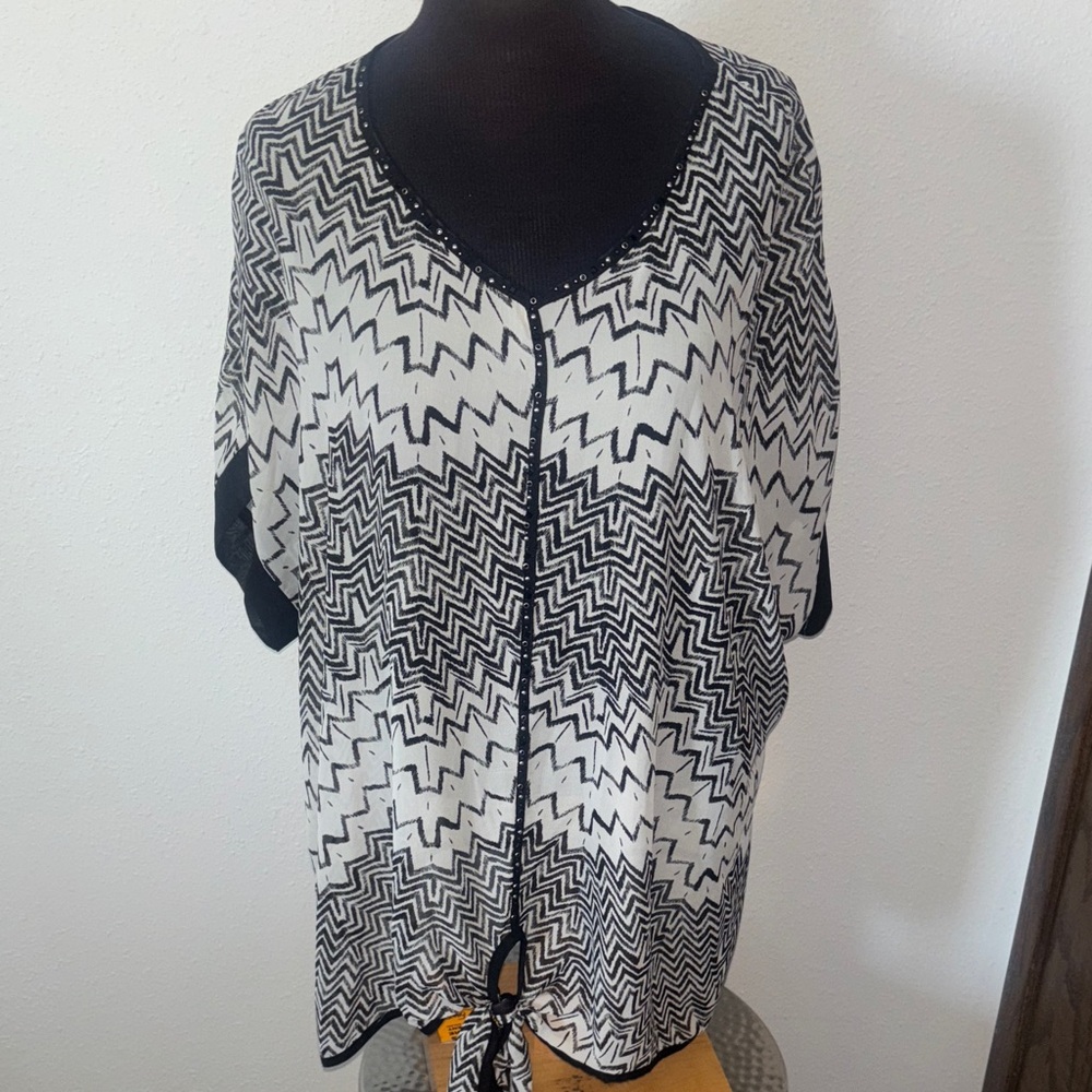 CJ Banks Pullover Tunic Length Top size 2X